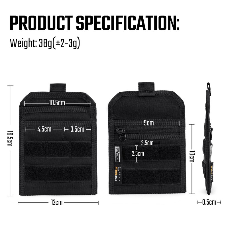 TACTICAL GEEK EXT 3 Pocket Organizer, Lightweight EDC Puch Organizer,