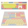 Mechanical Keyboard Keycaps 124 Keys PBT Dye Sublimation Vivid Colors