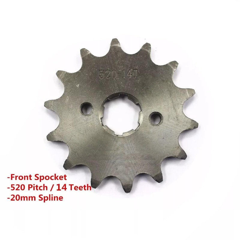 TDR 14T 520 Chain Front Engine Sprocket Cog 14 Teeth