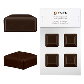 Fence Post Cap 50 x 50 mm Pack of 4 Brown Post Caps Square Fence Post Caps Fence Cover Plastic Lid Fence Caps 5 x 5 cm EMFA