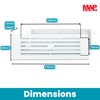 Map White Louvre Vent 229mm x 76mm (9"x3") with Detachable