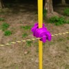 FENCE SHOCK 25PCS Screw Tight Round Post Insulator, Electric Fence
