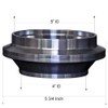 Exhaust Header Collector Reducer Adapter Assembly with V-Band in Stainless