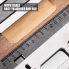 Aluminum Door Hinge Template Jig - Precise Woodworking Slotting Locator,