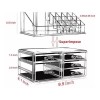 Cq Acrylic Organizador Para Maquillaje Con 13 Compartimentos 4 Cajones