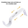 Adjustable Curtain Pole Holder, Pack of 4, Adjustable Wall Bracket,