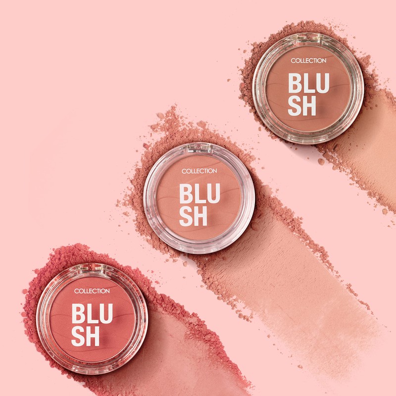 Collection Collection Cosmetics Soft Glow Blusher, Blusher Powder, 4g, Peach