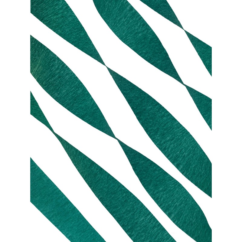 K-Kraft USA-Made Dark Forest Hunter Green Crepe Paper Streamers, 2