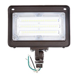 CINOTON 50W Outdoor LED Flood Lights with Dusk to Dawn Sensor, 7000LM[300W HID/HPS Equiv.] IP65 Waterproof Security Wall Lighting Fixture with 180°Knuckle for Barn Yard 5000K Daylight UL Listed 1 Pack