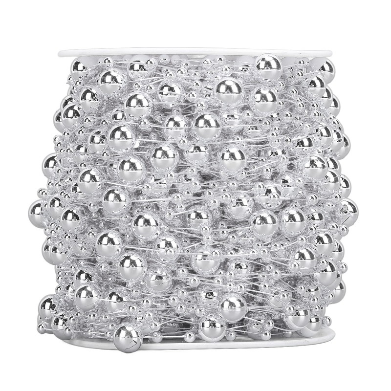 1 Roll Pearl Beads Chain Artificial Pearl Strand Trim String