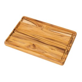 Tramontina 13454/051 Wood Cutting Board, Anti-Microbial, Advance, S, 11 x 7.5 in. (28 x 19 cm), Antibacterial, Lightweight, Reversible, Grooved, Made in Brazil
