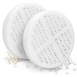 AquaHomeGroup Vitamin C + E + A Shower Filter Replacement Cartridge (Pack of 2) - Vitamin Infused Shower Head Filter for Healthier Skin, Hair, and Nails - Removes Chlorine