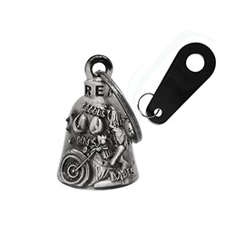 Colorful Motorcycle Bell with Hanger for Biker, Good Luck Biker Bells & Motorcycle Accessories, Key Chain for Luck