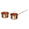 International Miniatures by Classics Dollhouse Miniature Set of 2 Copper Saucepans