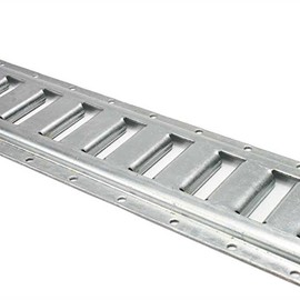 US Cargo Control Horizontal E Track - 8 Foot Length Cargo E Track - Galvanized Finish - 12 Gauge Steel - Easily Secure Cargo in an Enclosed Van Trailer