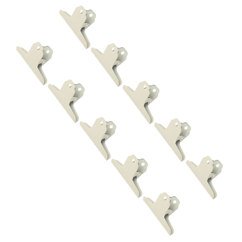 10Pcs Hinge Clips Large Metal Hinge Binder Clips for Paper