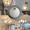 FMOPQ Lighting Replacement Glass Lampshade 4 Inch Milky White Glass