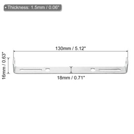 TOP-VIGOR 4Sets Light Fixture Ceiling Bracket, 130x18x16mm Ceiling Light Plate Kit, Pendant Light Lighting Fixture Mounting Bracket Hardware for Chandelier Lighting Home Office