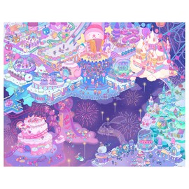 Pintoo Jigsaw Puzzles 2000 Piece for Adults - Lai Jiashan - Starry Land Beautiful Plastic Puzzle for Home Decor Zero Dust Easy Storage [H2845]