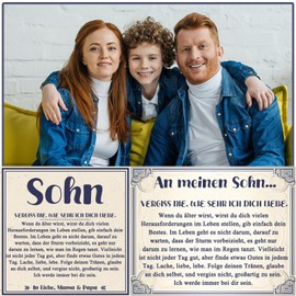 PDTU Son Nephew Grandson Brother Gifts, Pearl Bracelet Gift for Men Boys for Birthday Christmas Graduation School Christening Confirmation, Stone