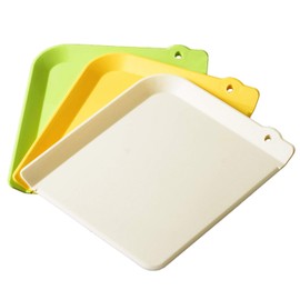 Astro 510-14 Sheet Cutting Board, Set of 3, Natural Color, Antibacterial, Mini Size, Dishwasher Safe, Border, Compact, Made in Japan