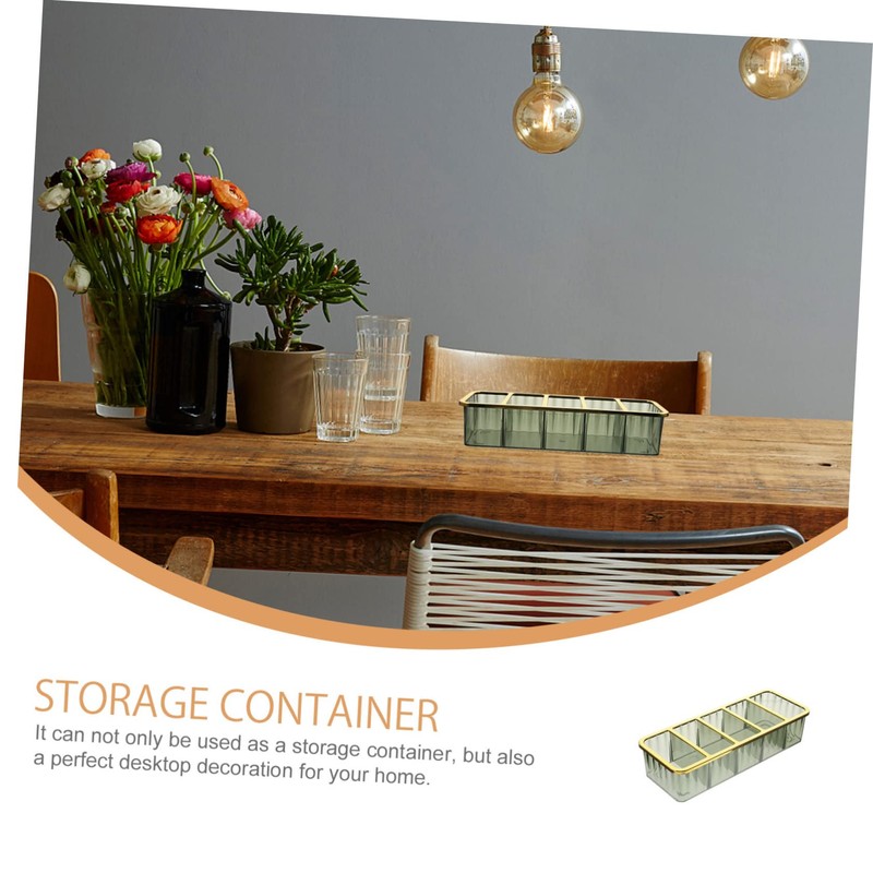 TEHAUX Desktop Organizer Storage Box Multi-functional Remote Control Holder for
