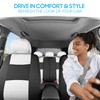 BDK PolyPro Car Seat Covers Full Set in White/Black –