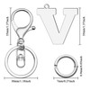 YaeYur Alphabet Initial Letter A-Z Keychain Initial Keychains Pendant with
