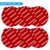 PKYAA Dashboard Pad Mounting Disk Sticky Adhesive Replacement Kit, 6pcs