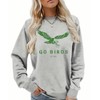 Teddy and Lily Women's Go Birds Long Sleeve Crew Neck