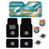 MIAMI DOLPHINS 4pc CARPET FLOOR MAT / SUNSHADE/ 2pc AIR