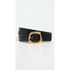 Madewell Women's Puffy Buckle Belt, True Black, XL