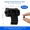 50 PCS Cabinet Hinge Restrictor 38C315B3 for Blum, 86 Degree