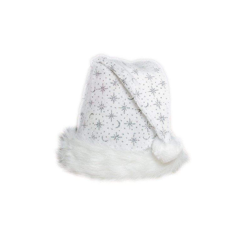 Ciffre Set of 5 Christmas Hats Santa Hat White Plush