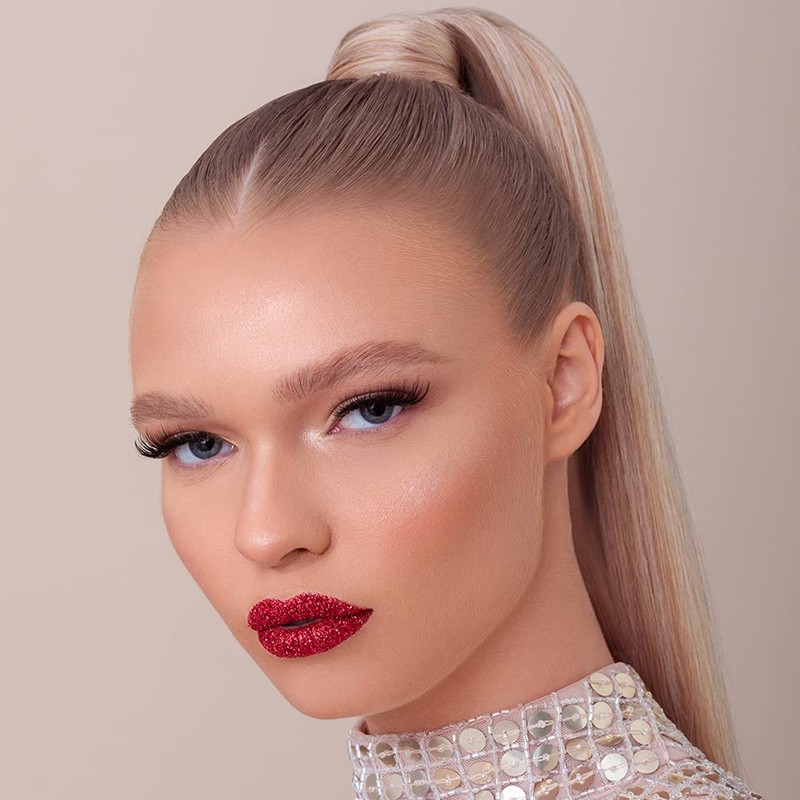 BEAUTYBLVD Glitter Lips, Cruelty Free Lip Kit - Ruby Slippers