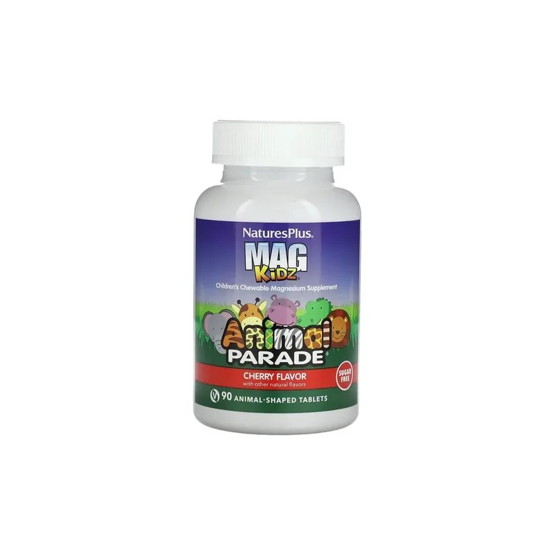 Suplemento Naturesplus Animal Parade Magnesio Mag Kidz Sabor Cereza