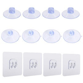 12-Pack of 3 Distinct Style Bathroom Shower Caddy Connectors with Heavy-Duty Clear Suction Cups - Compatible with Zenna Home, Simple Houseware, GeekDigg, Plumboss, and Splash Home