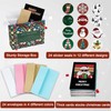 Christmas Cards Boxed with Envelopes and Sticker, 12 Assorted Designs