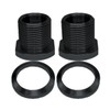 1/2x28 Convert to 5/8x24 with Crush Washer Thread Adapter Alloy