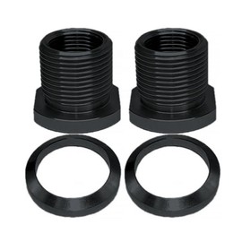 1/2x28 Convert to 5/8x24 with Crush Washer Thread Adapter Alloy Steel (Black -2pc)