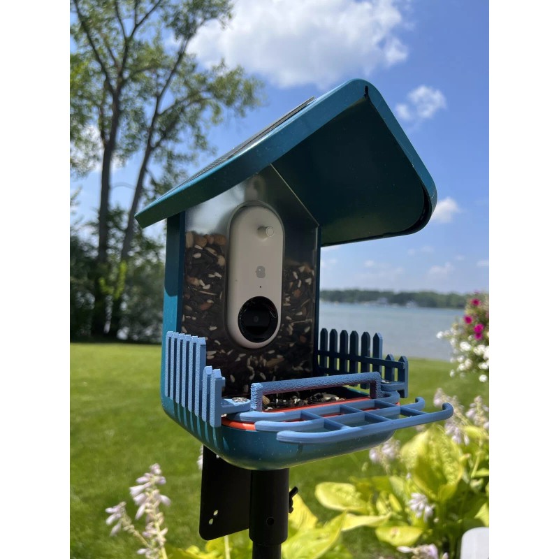 PERCH3D Bird Buddy Picket Fence & Double Perch Combo in
