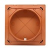 Kair Terracotta Cowled Outlet Grille 183mm External Dimension Wall Vent