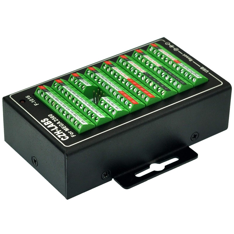 OONO MEGA2560 Screw Terminal Block Breakout Module with Aluminum Enclosure