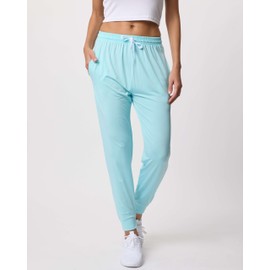 3 Pack: Women's Ultra-Soft Silky Dry Fit Lounge Joggers Lightweight Dry-Fit Pants with Pockets (Available in Plus) - Set 2, M