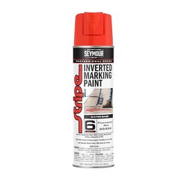 20-654 Seymour Stripe 6-Series Inverted Ground Marking Paint, Fluorescent Red net 17oz. (Pack of 1)