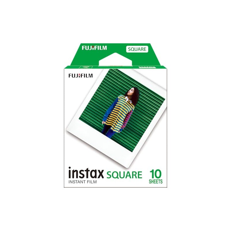 INSTAX Square ISO 800 Film with White Border, 10 Shot