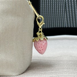 Sbredit Cute Bag Charm Purse Charms Keychain- Keychain for Bags- Gifts for Women Mothers Day Gifts Christmas Valentine Bag Accessory-Caomei*pink