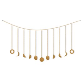Moon Phase Garland Hanging Moon Phase Decoration Lunar Wall Ornaments