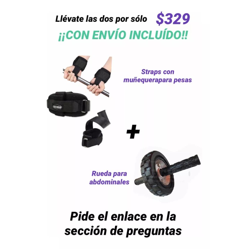 Techno Cintas Para Pesas O Barra Con Muñequera High Quality