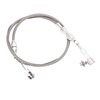 24in Throttle Cable Stainless Steel Flexible Easy Installation Throttle Wire